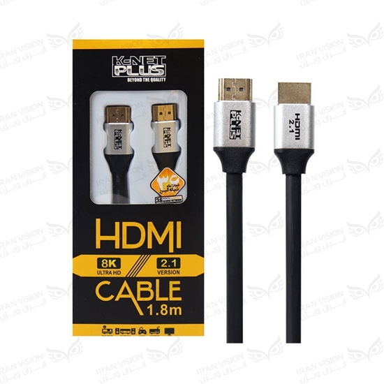 تصویر کابل HDMI K-NET+ 1.8M