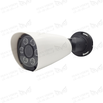 تصویر دوربین بالت بزرگ IP فلزی 8 مگاپیکسل با لنز موتورایز 5-50 شب رنگی میکروفون خارجی