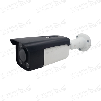 تصویر دوربین بالت بزرگ IP فلزی 5 مگاپیکسل POE با لنز وریفوکال 2.8-12 شب رنگی