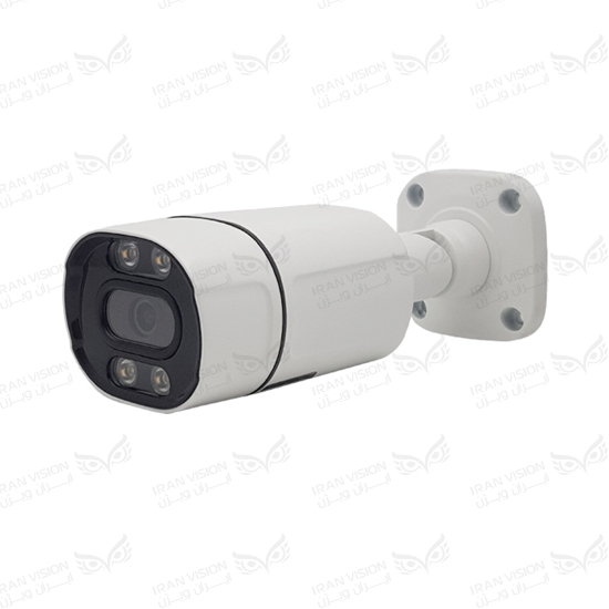 تصویر دوربین بالت IP فلزی 8 مگاپیکسل POE با لنز  3.6  شب رنگی میکروفون داخلی