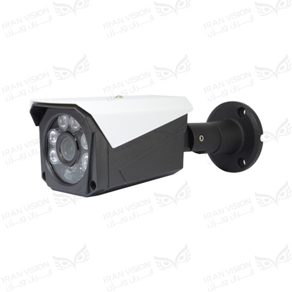 تصویر دوربین بالت IP فلزی 8 مگاپیکسل با لنز  3.3  شب رنگی میکروفون خارجی