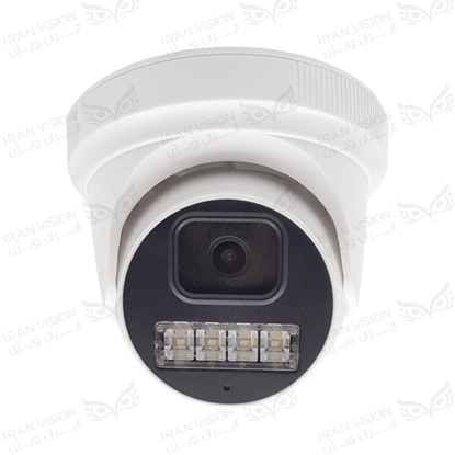 تصویر دوربین دام IP پلاستیکی 4 مگاپیکسل POE با لنز 3.6 شب رنگی میکروفون داخلی
