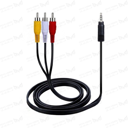 تصویر کابل تبدیل JACK3.5 به RCA3