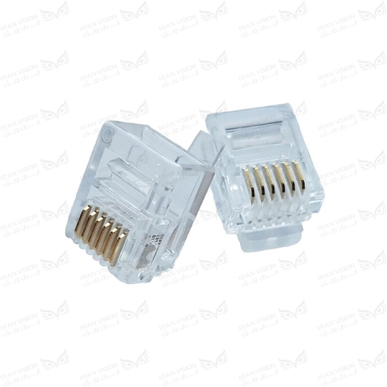 تصویر سوکت تلفن RJ12 CAT3
