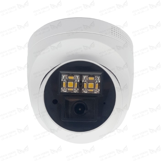 تصویر دوربین دام IP پلاستیکی 3 مگاپیکسل با لنز 3.6 استارلایت شب رنگی میکروفون داخلی