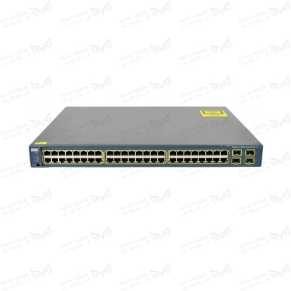 تصویر سوئیچ سیسکو 48 پورت100 فلزی  رک مونتWS-C3560-48PS-S(POE x24)(SFPx4)