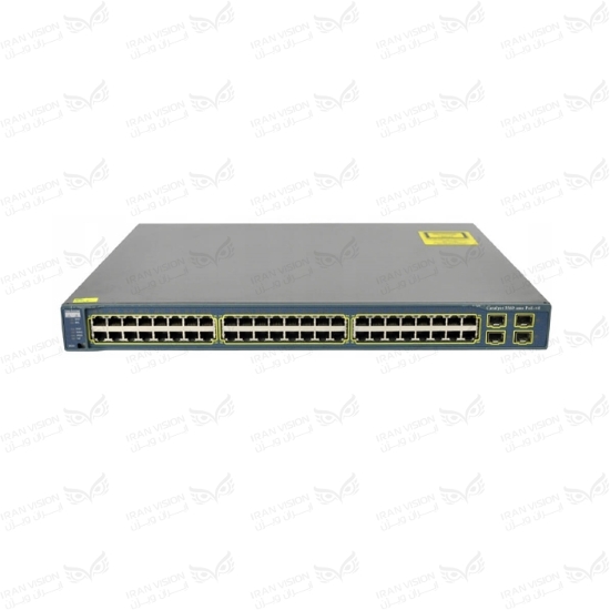 تصویر سوئیچ سیسکو 48 پورت100 فلزی  رک مونتWS-C3560-48PS-S(POE x24)(SFPx4)