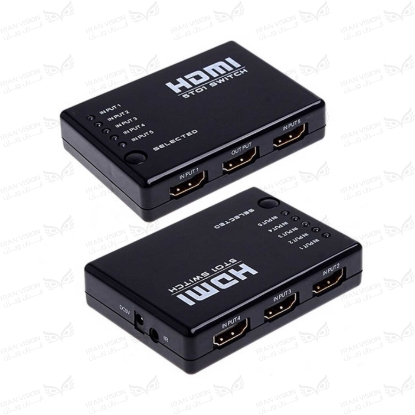 تصویر دیتا سوئیچ HDMI 1TO 5
