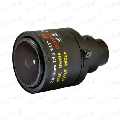 تصویر لنز 2.8-12mm وریفوکال 2MP پلاستیکی (M14-دارک)
