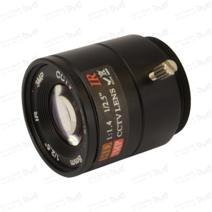 تصویر لنز 8mm فیکس 3MP فلزی (CS-استارلایت)