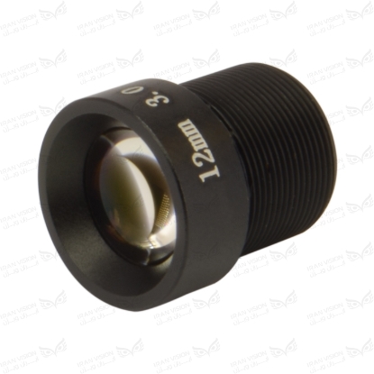 تصویر لنز 12mm فیکس 3MP فلزی (M12-استاندارد)