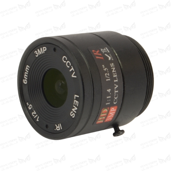 تصویر لنز 6mm فیکس 3MP فلزی (CS-استارلایت)