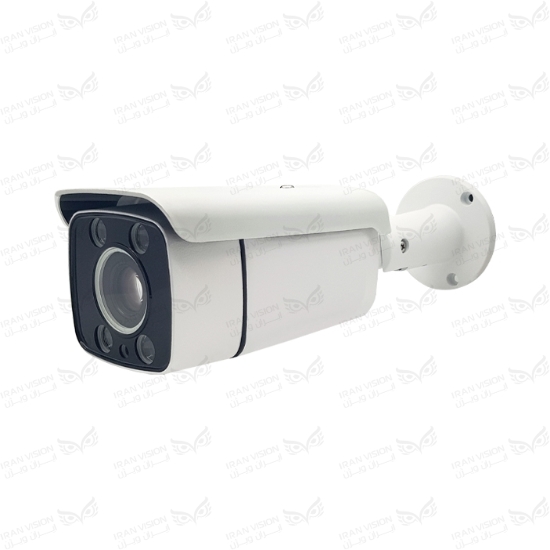 تصویر دوربین بالت بزرگ IP فلزی 8 مگاپیکسل با لنز وریفوکال 2.8-12 میکروفون خارجی