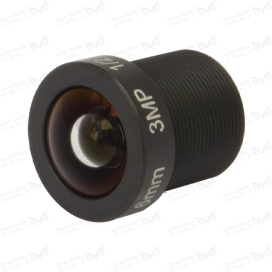 تصویر لنز 6mm فیکس 3MP فلزی (M12-استاندارد)
