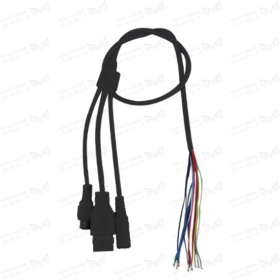 تصویر کابل دوربین 11 رشته مشکی (IP+AUDIO1.25)