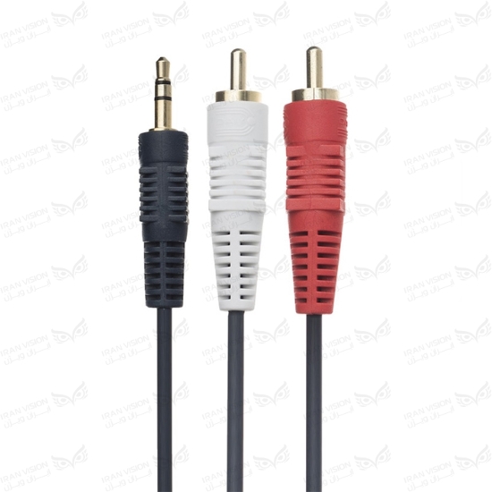 تصویر کابل تبدیل JACK3.5 به RCA2
