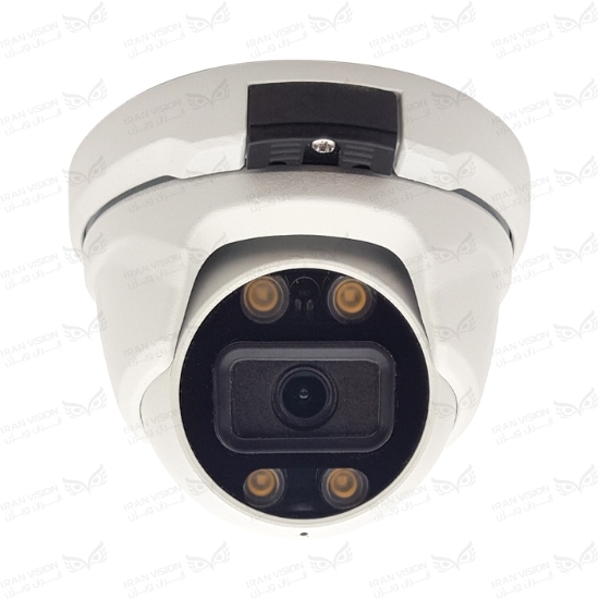 تصویر دوربین دام IP فلزی 5 مگاپیکسل با لنز 3.6 استارلایت شب رنگی میکروفون داخلی