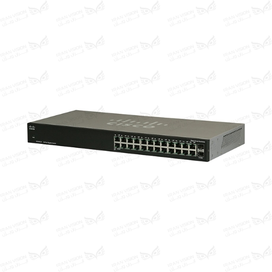 تصویر سوئیچ سیسکو 24 پورت 1000 مدل SG100-24