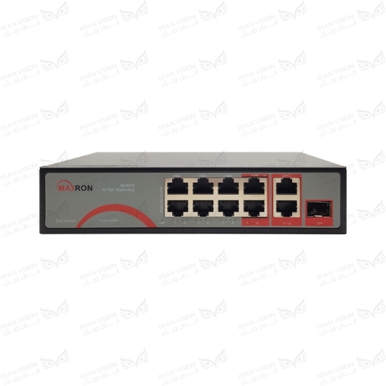تصویر سوئیچ مکسرون 8 پورت 1000 مدل MSW 3108GFP-2GL-120I