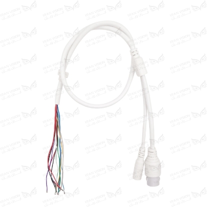 تصویر کابل دوربین 11 رشته سفید گلنددار (IP+POE1.25)