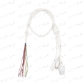 تصویر کابل دوربین 9 رشته سفید گلندار 1.25 (IP+POE AT)