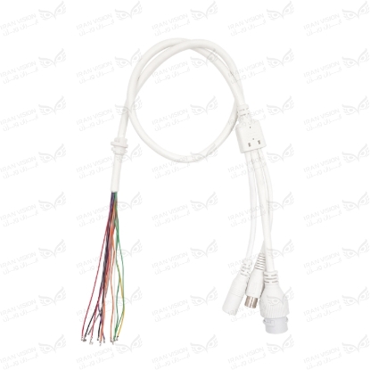 تصویر کابل دوربین 9 رشته سفید گلندار 1.25 (IP+POE AT)