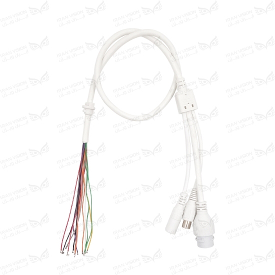 تصویر کابل دوربین 9 رشته سفید گلندار 1.25 (IP+POE AT)