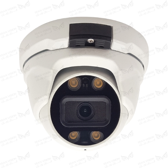 تصویر دوربین دام IP فلزی 4 مگاپیکسل با لنز  3.6 استارلایت شب رنگی میکروفون داخلی