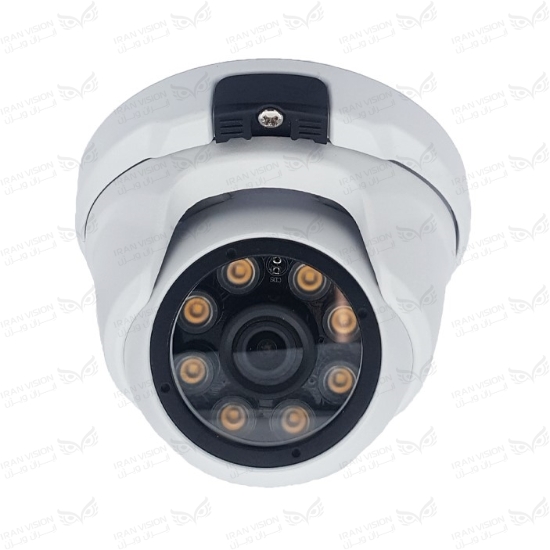 تصویر دوربین دام IP فلزی 6 مگاپیکسل POE با لنز  3.6 استارلایت شب رنگی