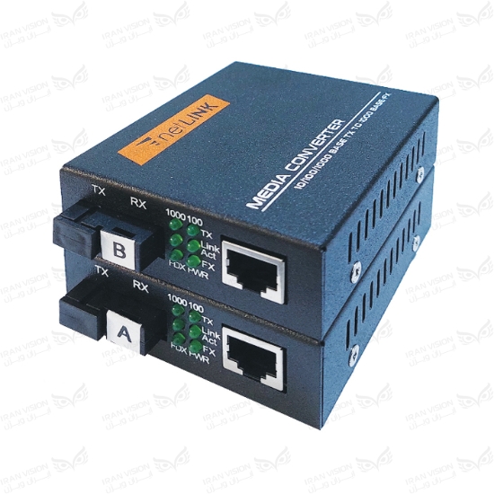 تصویر تبدیل فیبر نوری نت لینک 1 پورت 1000 مدل HTB-GS-03-A/B 20KM