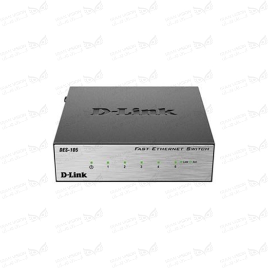 تصویر سوئیچ  5 پورت100 فلزی DES-105