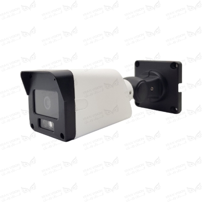 تصویر دوربین بالت IP فلزی 4 مگاپیکسل POE با لنز  2.8 استارلایت شب رنگی میکروفون داخلی