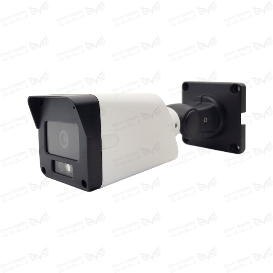 تصویر دوربین بالت IP فلزی 4 مگاپیکسل POE با لنز  2.8 استارلایت شب رنگی میکروفون داخلی