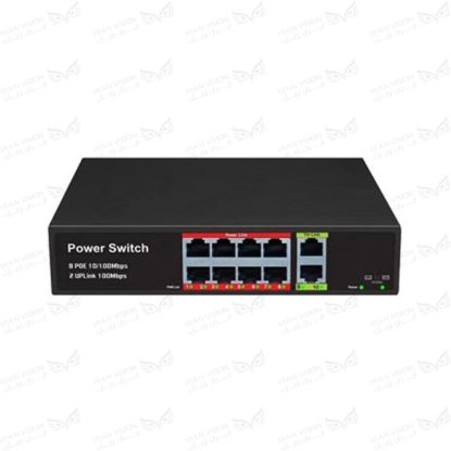 تصویر سوئیچ دیدیران 8 پورت100فلزی SW-1008-GL(POE x8)(UPx2G)