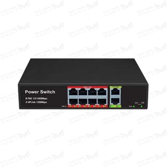 تصویر سوئیچ دیدیران 8 پورت100فلزی SW-1008-GL(POE x8)(UPx2G)