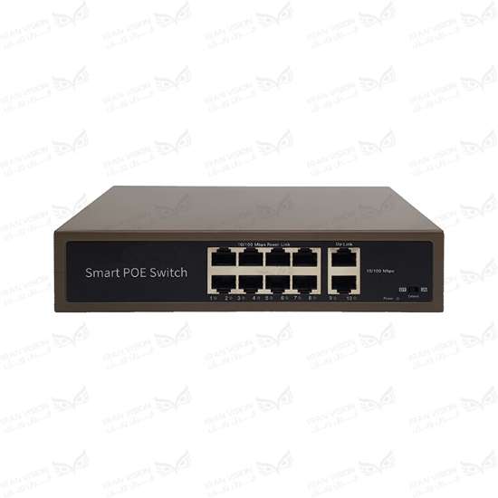 تصویر سوئیچ دیدیران 8 پورت100 فلزی  SW-1008-L(POE x8)(UPx2E)