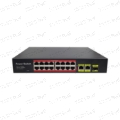 تصویر سوئیچ 16 پورت100 فلزی رک مونتSW-1016-GL(POE x16)(UPx2)(SFPx1)