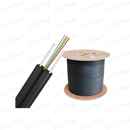 تصویر کابل فیبرنوری دراپ 4 کور 2مهار