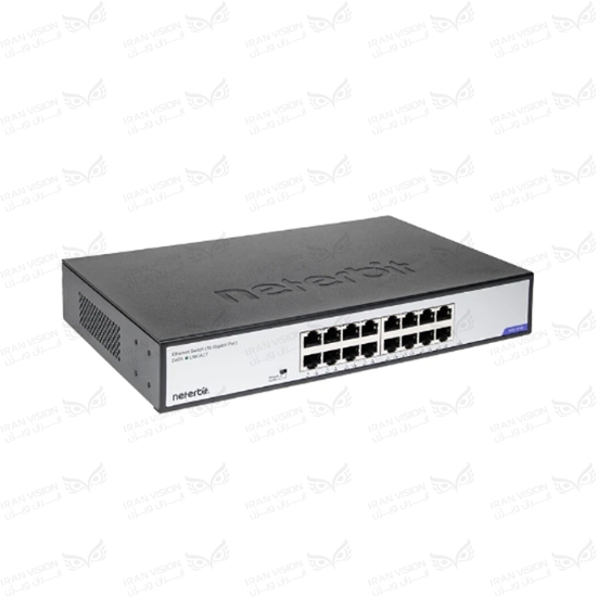 تصویر سوئیچ نتربیت 16 پورت1000 فلزی رک مونتNGS-1016D